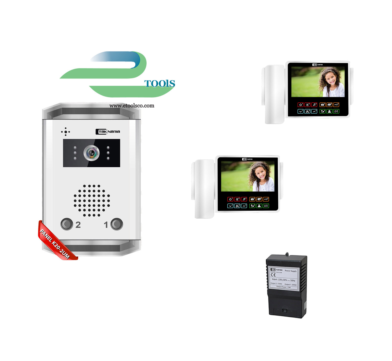 پکیج 2 واحدی آیفون تصویری تک نما C70